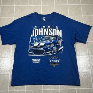 Jimmie Johnson Shirt Mens XXL Blue Lowes 48 Racing Hendrick Motorsport NASCAR